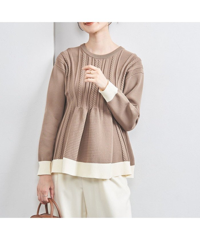 【ユナイテッドアローズ/UNITED ARROWS】のケーブル ペプラム ロングスリーブ ニット インテリア・キッズ・メンズ・レディースファッション・服の通販 founy(ファニー) https://founy.com/ ファッション Fashion レディースファッション Fashion for Women トップス・カットソー Cut & Sew Tops ニット Knit Tops & Sweaters スリム Slim, Slim Fit スリーブ Sleeve, Long Sleeve / Short Sleeve ペプラム Peplum, Flared Hem リラックス Relax, Relaxed Fit ロング Long, Long-Length ワイド Wide, Wide Fit アウトレット Outlet / Clearance おすすめ Recommended / Our Picks |ID: prp329100004788934 ipo3291000000034753355