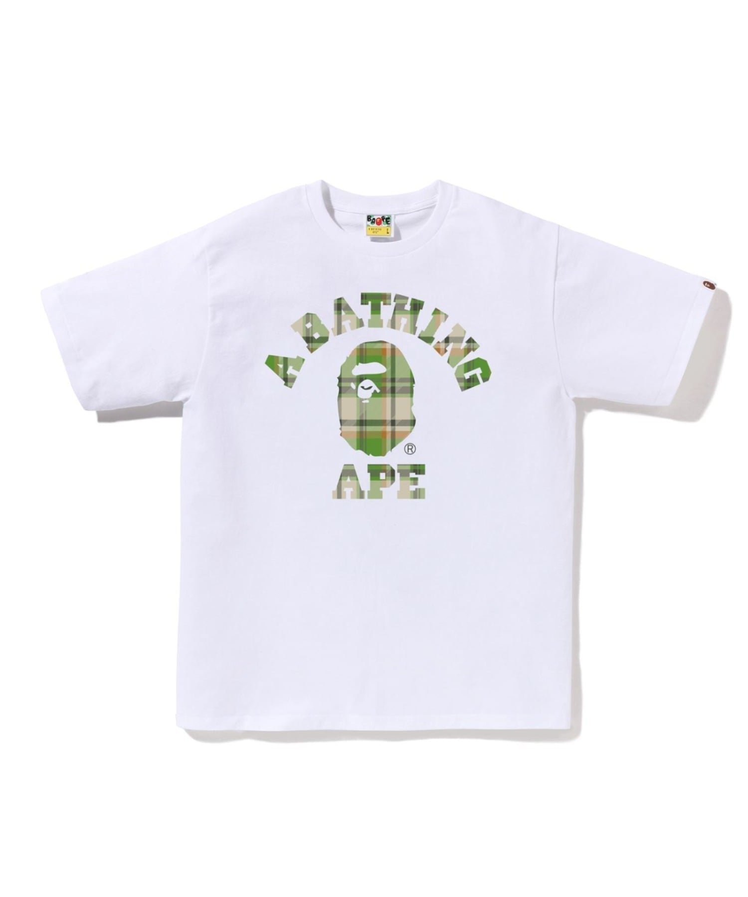 【ア ベイシング エイプ/A BATHING APE】のBAPE CHECK COLLEGE TEE インテリア・キッズ・メンズ・レディースファッション・服の通販 founy(ファニー) ファッション Fashion レディースファッション Fashion for Women インナー Innerwear ショート Short, Short Length スリーブ Sleeve, Long Sleeve / Short Sleeve フロント Front, Front Design プリント Print, Printed Pattern ラバー Rubber, Rubber Sole 人気 Popular, Best Seller WHxGR|ID: prp329100004788956 ipo3291000000034907866