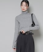 【ナノ ユニバース/nano universe】の洗濯機洗可メタルボタンリブニット L.グレー1|ID:prp329100004788957