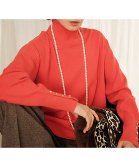 【エルーラ/Elura】のもっちりモイストハイネックプルオーバー/582760 人気、トレンドファッション・服の通販 founy(ファニー) ファッション Fashion レディースファッション Fashion for Women トップス・カットソー Cut & Sew Tops カジュアルプルオーバー・ニットトップス Pullovers & Knit Tops / Casual Pullovers おすすめ Recommended / Our Picks トレンド Trend, Trending Now ハイネック High Neck, Mock Neck リラックス Relax, Relaxed Fit エレガント 上品 Elegant |ID:prp329100004788959