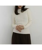 【ヘラム/hellam】のモックネックシェルボタンリブニット 人気、トレンドファッション・服の通販 founy(ファニー) ファッション Fashion レディースファッション Fashion for Women トップス・カットソー Cut & Sew Tops ニット Knit Tops & Sweaters シンプル Simple, Minimal リブニット Rib Knit, Ribbed Knit thumbnail アイボリー|ID: prp329100004788960 ipo3291000000034881943