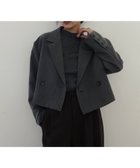 【ヘラム/hellam】のモックネックシェルボタンリブニット 人気、トレンドファッション・服の通販 founy(ファニー) ファッション Fashion レディースファッション Fashion for Women トップス・カットソー Cut & Sew Tops ニット Knit Tops & Sweaters シンプル Simple, Minimal リブニット Rib Knit, Ribbed Knit thumbnail チャコール|ID: prp329100004788960 ipo3291000000034881947