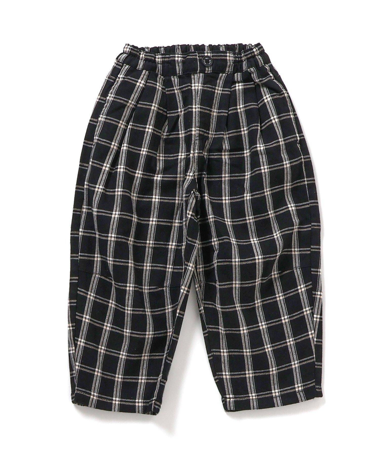 【エフオー オンラインストア/F.O.Online Store / KIDS】のワイドタックパンツ 10分丈 インテリア・キッズ・メンズ・レディースファッション・服の通販 founy(ファニー) ファッション Fashion キッズファッション Fashion for Kids ボトムス Bottoms ストレート Straight, Straight Cut スニーカー Sneakers, Trainers ボトム Bottoms, Lower Wear ワイド Wide, Wide Fit A/W・秋冬 Autumn/Winter チェック柄|ID: prp329100004788989 ipo3291000000034753598