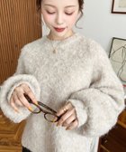 【モーメントプラス/moment+ / MEN】のクルーネックサイドスリットブークレシャギーニットプルオーバー アイボリー|ID: prp329100004788993 ipo3291000000034813024