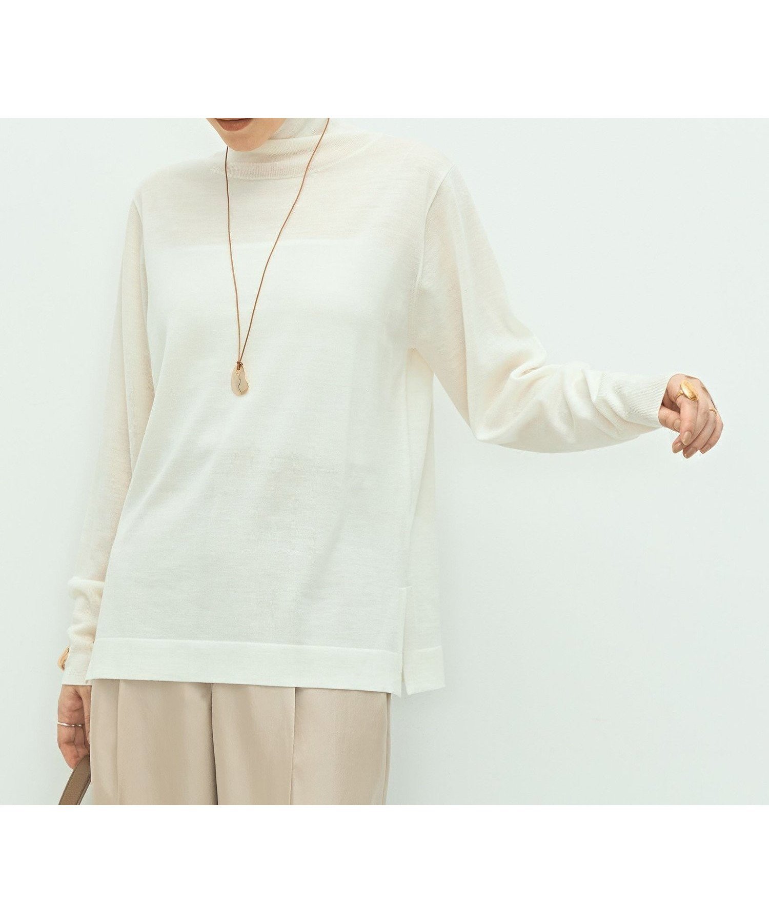 【ノーリーズ/NOLLEY'S】の《手洗い可能》《アンサンブル対応》18G天竺ハイネックプルオーバーニット インテリア・キッズ・メンズ・レディースファッション・服の通販 founy(ファニー) ファッション Fashion レディースファッション Fashion for Women トップス・カットソー Cut & Sew Tops ニット Knit Tops & Sweaters アンサンブルニット Knit Ensembles & Twin Sets カジュアルプルオーバー・ニットトップス Pullovers & Knit Tops / Casual Pullovers アンサンブル Ensemble Set イエロー Yellow カーディガン Cardigan, Knitwear ドレープ Drape, Draping Fabric ベビー Baby, Babywear ベーシック Basic, Essential おすすめ Recommended / Our Picks 2025年 2025 2025-2026秋冬・A/W Autumn/Winter 2025–26 AW25–26 オフホワイト|ID: prp329100004788995 ipo3291000000034928281