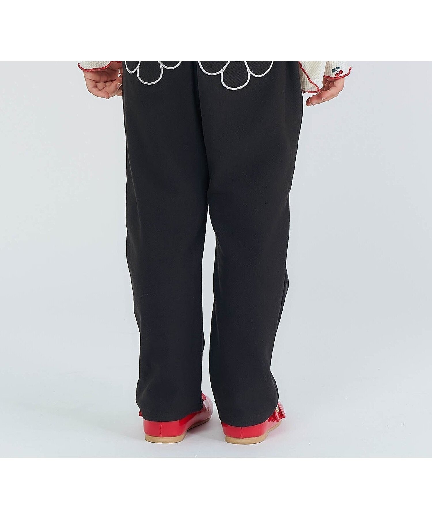 【エフオー オンラインストア/F.O.Online Store / KIDS】の3柄ポケットモチーフカットソーパンツ 10分丈 インテリア・キッズ・メンズ・レディースファッション・服の通販 founy(ファニー) 　ファッション　Fashion　キッズファッション　Fashion for Kids　トップス・カットソー　Cut & Sew Tops　ボトムス　Bottoms　おすすめ　Recommended / Our Picks　ストレート　Straight, Straight Cut　ネコ　Cat, Feline Motif　ポケット　Pocket, Pocket Detail　A/W・秋冬　Autumn/Winter　ブラック|ID: prp329100004789053 ipo3291000000035250765