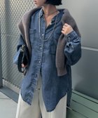 【ジェナ エスパス メルヴェイユ/Jena espace merveilleux】の【2サイズ展開/オールシーズン着れる】テンセルデニムシャツ 人気、トレンドファッション・服の通販 founy(ファニー) ファッション Fashion レディースファッション Fashion for Women トップス・カットソー Cut & Sew Tops シャツ・ブラウス・オフィスカジュアル Elegant Blouses & Button-Ups 春 Spring ショート Short, Short Length スマート Smart, Elegant とろみ Fluid, Flowy Fabric デニム Denim, Jeans Material A/W・秋冬 Autumn/Winter S/S・春夏 SS, Spring/Summer, Warm Season 再入荷 Restock / Back in Stock おすすめ Recommended / Our Picks 夏 Summer thumbnail ブルー|ID: prp329100004789094 ipo3291000000035081698