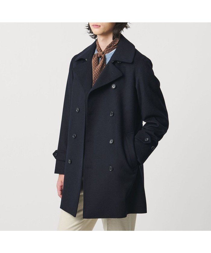 【ユナイテッドアローズ/UNITED ARROWS / MEN】のウール カシミヤ ビーバー ショートトレンチコート インテリア・キッズ・メンズ・レディースファッション・服の通販 founy(ファニー) https://founy.com/ ファッション Fashion メンズファッション Fashion for Men ショート Short, Short Length ジャケット Jacket, Outerwear スーツ Suit, Formalwear トレンチ Trench, Trench Coat トレンド Trend, Trending Now ハーフ Half, Half-Length フォルム Silhouette, Form リラックス Relax, Relaxed Fit 冬 Winter / This Winter エレガント 上品 Elegant ビジネス 仕事 通勤 Business / Work / Commuting |ID: prp329100004789106 ipo3291000000035176655