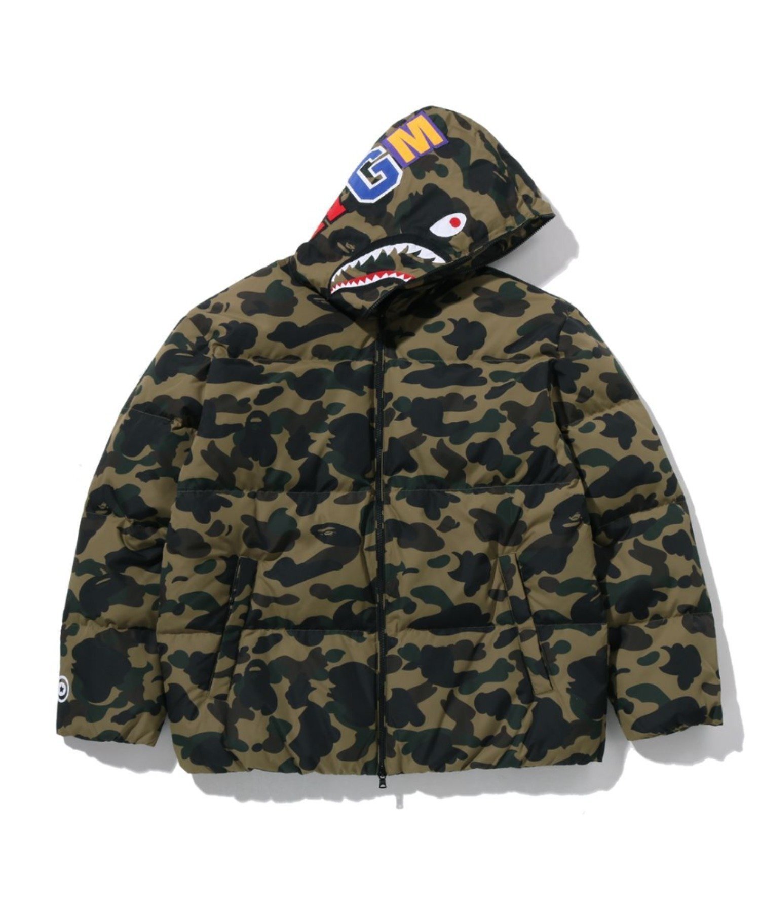 【アベイシングエイプ/A BATHING APE / MEN】の1ST CAMO SHARK DOWN JACKET 人気、トレンドファッション・服の通販 founy(ファニー) 　ファッション　Fashion　メンズファッション　Fashion for Men　ジャケット　Jacket, Outerwear　ダウン　Down, Puffer　モチーフ　Motif, Design Theme　 other-1|ID: prp329100004789113 ipo3291000000034924418