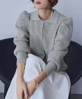 【ガール/GIRL】のタックスリーブ 襟付き ニット プルオーバー 人気、トレンドファッション・服の通販 founy(ファニー) ファッション Fashion レディースファッション Fashion for Women トップス・カットソー Cut & Sew Tops ニット Knit Tops & Sweaters カジュアルプルオーバー・ニットトップス Pullovers & Knit Tops / Casual Pullovers 秋 Autumn ガーリー Girly, Feminine Style クラシカル Classical, Vintage-Inspired スリーブ Sleeve, Long Sleeve / Short Sleeve 冬 Winter / This Winter A/W・秋冬 Autumn/Winter 再入荷 Restock / Back in Stock おすすめ Recommended / Our Picks エレガント 上品 Elegant |ID:prp329100004789114