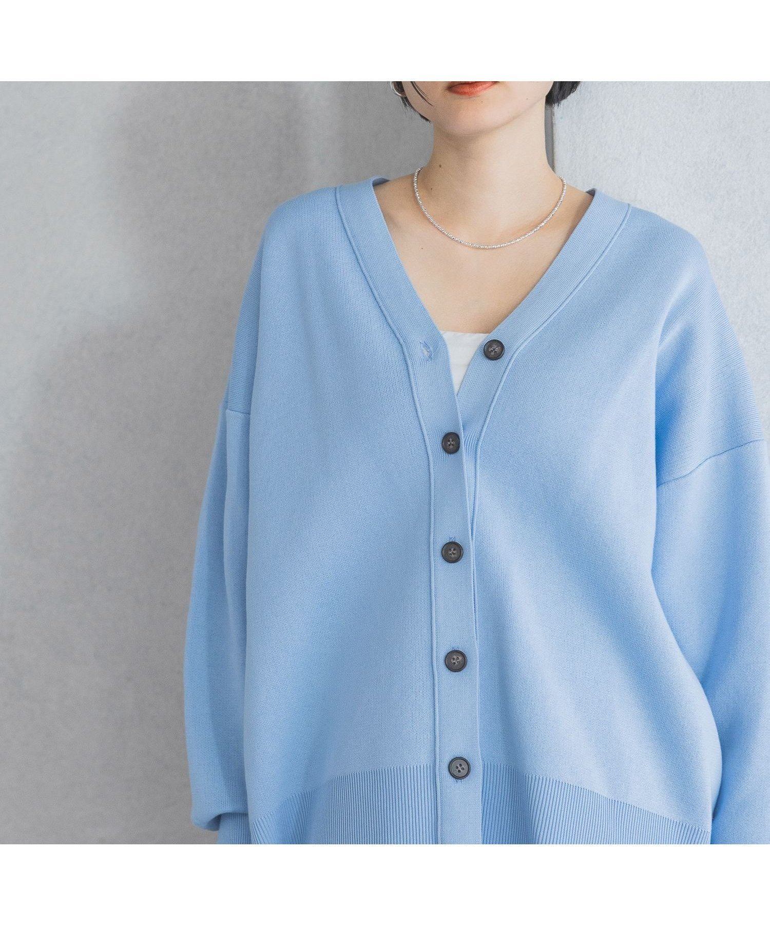 【アパートバイローリーズ/apart by lowrys】の【WEB限定】スポンジニットBIGカーディガン インテリア・キッズ・メンズ・レディースファッション・服の通販 founy(ファニー) 　ファッション　Fashion　レディースファッション　Fashion for Women　トップス・カットソー　Cut & Sew Tops　ニット　Knit Tops & Sweaters　カーディガン・羽織り　Layered Style Cardigans　おすすめ　Recommended / Our Picks　インナー　Innerwear　カーディガン　Cardigan, Knitwear　キャミソール　Camisole, Spaghetti Strap Top　タンク　Tank Top, Sleeveless Top　ポケット　Pocket, Pocket Detail　秋　Autumn　羽織　Haori, Light Jacket　ブルー81|ID: prp329100004789150 ipo3291000000035038780