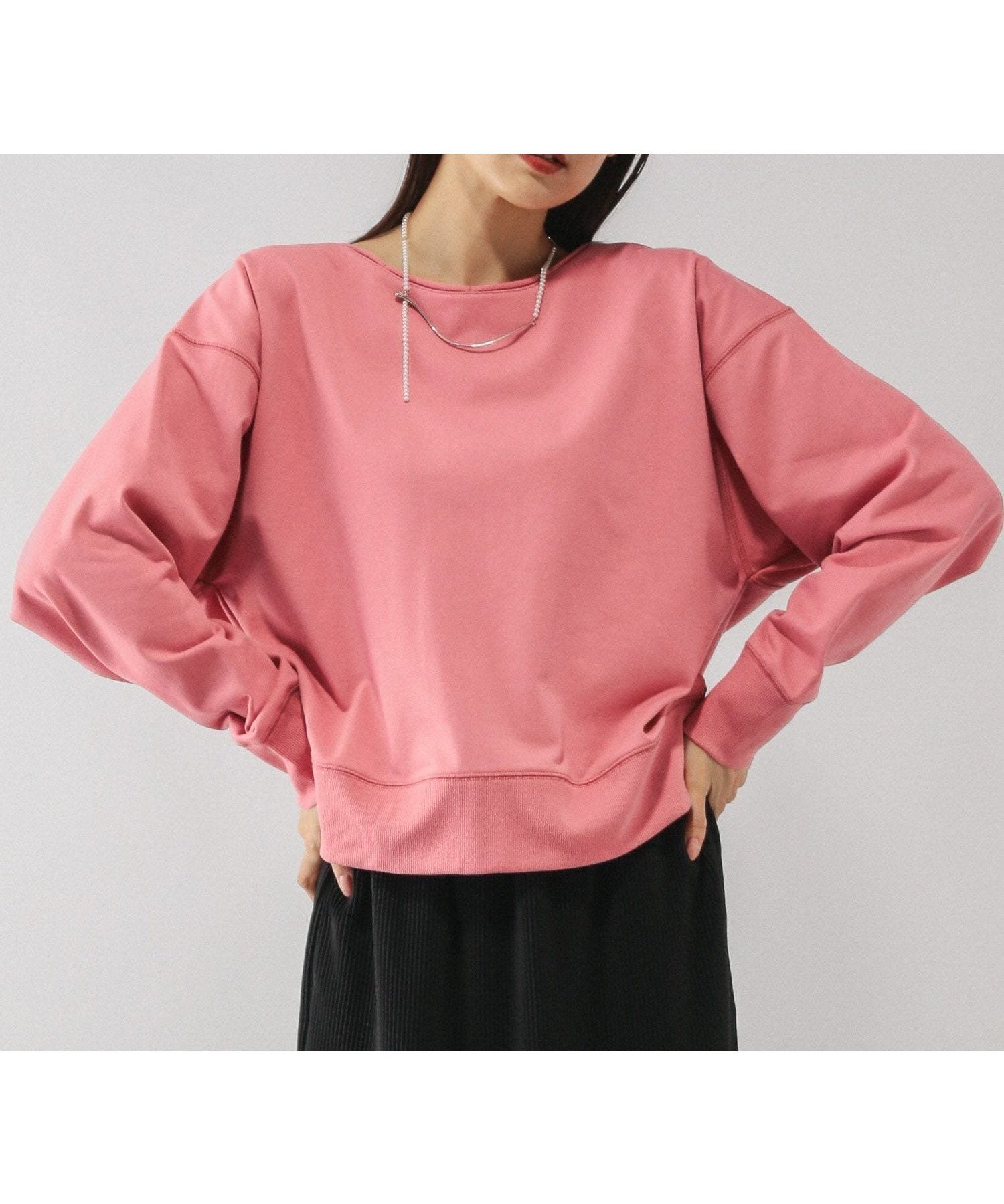 【グローバルワーク/GLOBAL WORK】の乾きやすいミニ裏毛カラープルオーバー/580946 インテリア・キッズ・メンズ・レディースファッション・服の通販 founy(ファニー) 　ファッション　Fashion　レディースファッション　Fashion for Women　トップス・カットソー　Cut & Sew Tops　カジュアルプルオーバー・ニットトップス　Pullovers & Knit Tops / Casual Pullovers　おすすめ　Recommended / Our Picks　カラフル　Colorful Design　デニム　Denim, Jeans Material　ボトム　Bottoms, Lower Wear　スモーキーピンク25|ID: prp329100004789157 ipo3291000000034754313