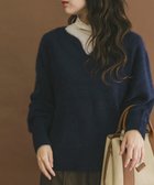 【アイテムズアーバンリサーチ/ITEMS URBAN RESEARCH】のラクーンキーネックニット NVY|ID: prp329100004789184 ipo3291000000034754431