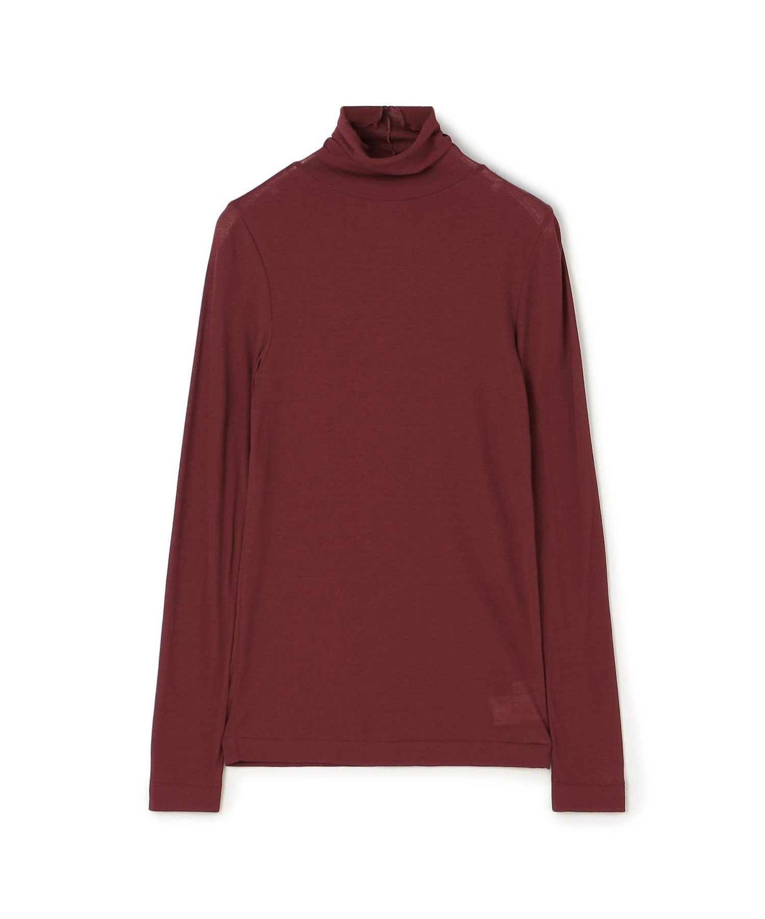 【トゥモローランド/TOMORROWLAND】のシアージャージー タートルネックプルオーバー インテリア・キッズ・メンズ・レディースファッション・服の通販 founy(ファニー) 　ファッション　Fashion　レディースファッション　Fashion for Women　トップス・カットソー　Cut & Sew Tops　カジュアルプルオーバー・ニットトップス　Pullovers & Knit Tops / Casual Pullovers　タートルネック・ハイネックトップス　Turtlenecks & High-Neck Tops　インナー　Innerwear　タートルネック　Turtleneck, High Neck　フィット　Fit, Slim Fit　37 ダークレッド|ID: prp329100004789191 ipo3291000000034932755