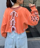 【チャオパニックティピー/CIAOPANIC TYPY】のH.S2WAYフラワーカットスウェットカーデ 人気、トレンドファッション・服の通販 founy(ファニー) ファッション Fashion レディースファッション Fashion for Women トップス・カットソー Cut & Sew Tops レディースパーカー・カジュアルフーディー Casual Hoodies & Sweatshirts スウェット・クルーネックトップス Sweatshirts & Crewnecks / Relaxed Fit Sweat Tops インナー Innerwear カーディガン Cardigan, Knitwear ガーリー Girly, Feminine Style キャミソール Camisole, Spaghetti Strap Top サロペ Salopette, Salopette Dress ショート Short, Short Length タンク Tank Top, Sleeveless Top デニム Denim, Jeans Material トレンド Trend, Trending Now 定番 Standard, Basic Item バランス Balance, Style Balance フラワー Flower, Floral リボン Ribbon, Bow おすすめ Recommended / Our Picks thumbnail オレンジ|ID: prp329100004789200 ipo3291000000034983336