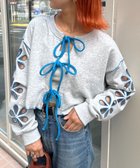 【チャオパニックティピー/CIAOPANIC TYPY】のH.S2WAYフラワーカットスウェットカーデ 人気、トレンドファッション・服の通販 founy(ファニー) ファッション Fashion レディースファッション Fashion for Women トップス・カットソー Cut & Sew Tops レディースパーカー・カジュアルフーディー Casual Hoodies & Sweatshirts スウェット・クルーネックトップス Sweatshirts & Crewnecks / Relaxed Fit Sweat Tops インナー Innerwear カーディガン Cardigan, Knitwear ガーリー Girly, Feminine Style キャミソール Camisole, Spaghetti Strap Top サロペ Salopette, Salopette Dress ショート Short, Short Length タンク Tank Top, Sleeveless Top デニム Denim, Jeans Material トレンド Trend, Trending Now 定番 Standard, Basic Item バランス Balance, Style Balance フラワー Flower, Floral リボン Ribbon, Bow おすすめ Recommended / Our Picks thumbnail グレー|ID: prp329100004789200 ipo3291000000034983338