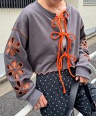 【チャオパニックティピー/CIAOPANIC TYPY】のH.S2WAYフラワーカットスウェットカーデ 人気、トレンドファッション・服の通販 founy(ファニー) ファッション Fashion レディースファッション Fashion for Women トップス・カットソー Cut & Sew Tops レディースパーカー・カジュアルフーディー Casual Hoodies & Sweatshirts スウェット・クルーネックトップス Sweatshirts & Crewnecks / Relaxed Fit Sweat Tops インナー Innerwear カーディガン Cardigan, Knitwear ガーリー Girly, Feminine Style キャミソール Camisole, Spaghetti Strap Top サロペ Salopette, Salopette Dress ショート Short, Short Length タンク Tank Top, Sleeveless Top デニム Denim, Jeans Material トレンド Trend, Trending Now 定番 Standard, Basic Item バランス Balance, Style Balance フラワー Flower, Floral リボン Ribbon, Bow おすすめ Recommended / Our Picks thumbnail チャコールグレー|ID: prp329100004789200 ipo3291000000034983339