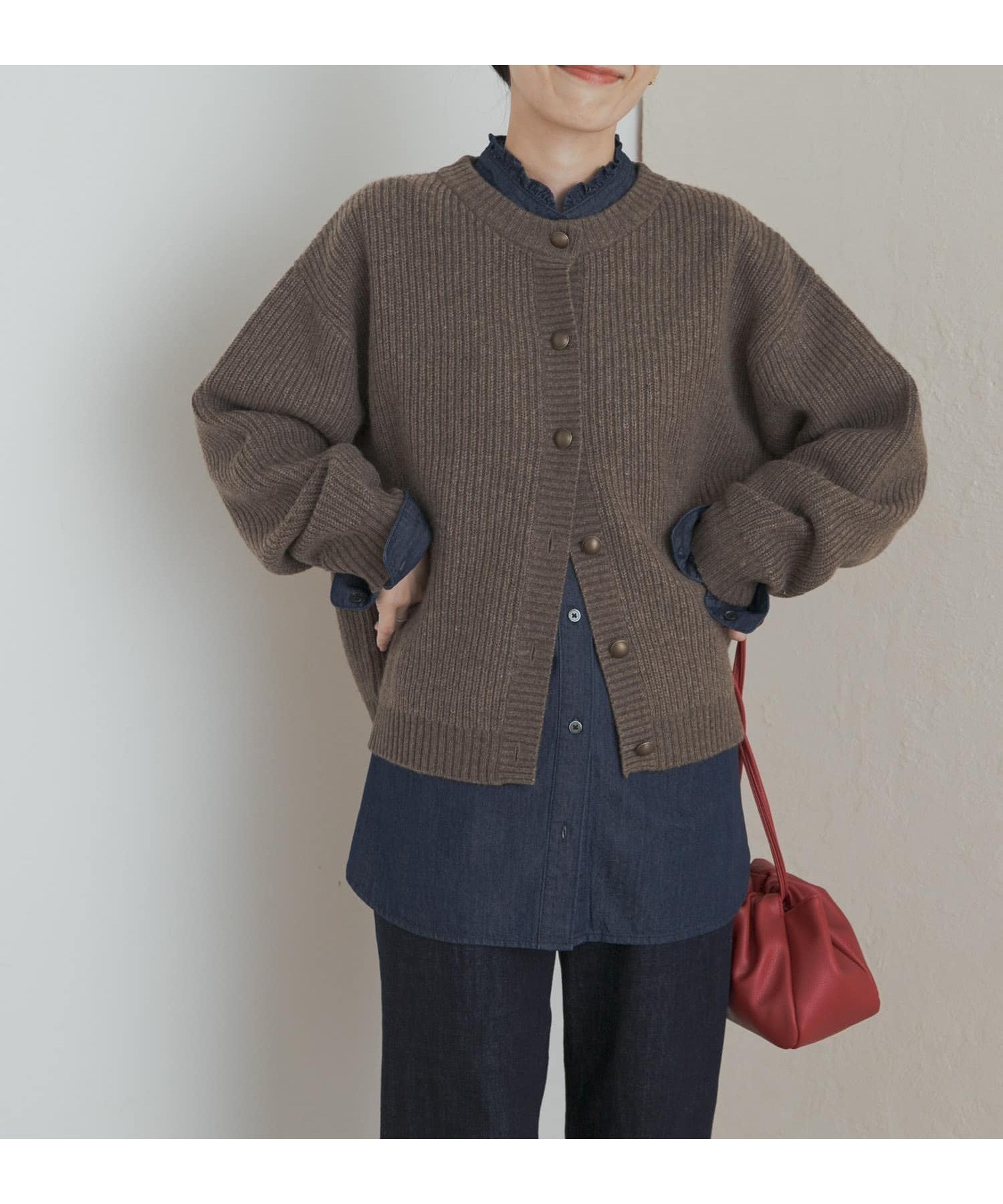 【アーバンリサーチ ドアーズ/URBAN RESEARCH DOORS】のデニムフリルスタンドシャツ インテリア・キッズ・メンズ・レディースファッション・服の通販 founy(ファニー) 　ファッション　Fashion　レディースファッション　Fashion for Women　トップス・カットソー　Cut & Sew Tops　シャツ・ブラウス・オフィスカジュアル　Elegant Blouses & Button-Ups　2025年　2025　2025-2026秋冬・A/W　Autumn/Winter 2025–26 AW25–26　冬　Winter / This Winter　A/W・秋冬　Autumn/Winter　ワンウォッシュ|ID: prp329100004789210 ipo3291000000035135108