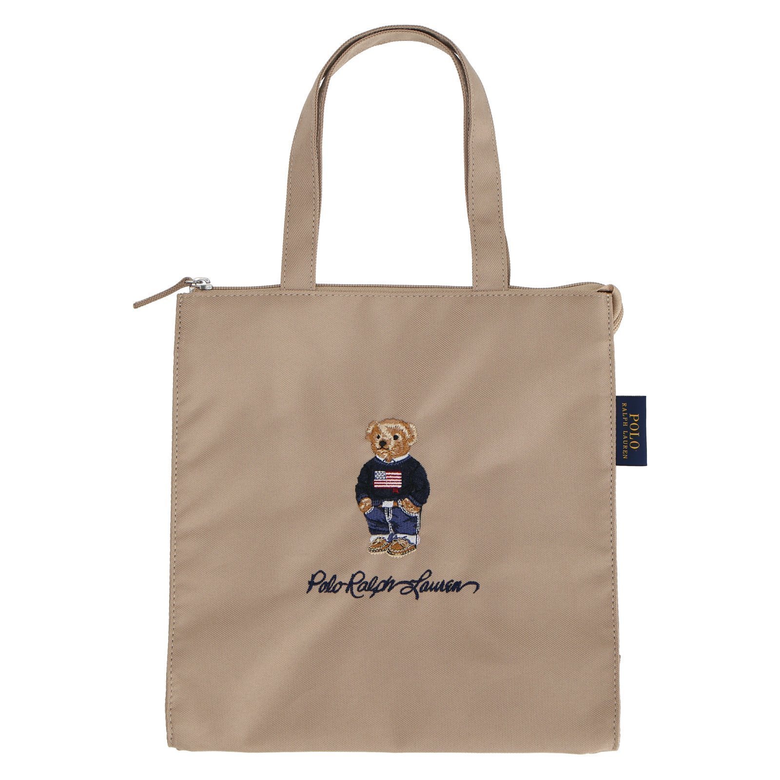 【インターモードカワベ/INTERMODE KAWABE】のPOLO RALPH LAUREN(ポロ ラルフ ローレン) ポロベア 刺繍 トートバッグ インテリア・キッズ・メンズ・レディースファッション・服の通販 founy(ファニー) 　ファッション　Fashion　レディースファッション　Fashion for Women　バッグ　Bags　おすすめ　Recommended / Our Picks　アクセサリー　Fashion Accessories　コンパクト　Compact, Small Size　シンプル　Simple, Minimal　ニューヨーク　New York, NYC Style　ベーシック　Basic, Essential　ベージュ[B]|ID: prp329100004789215 ipo3291000000034884922