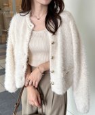 【ラナン/Ranan】のRanan/ゴールドボタンラメフェザーカーディガン 人気、トレンドファッション・服の通販 founy(ファニー) ファッション Fashion レディースファッション Fashion for Women トップス・カットソー Cut & Sew Tops カーディガン・羽織り Layered Style Cardigans カーディガン Cardigan, Knitwear ショート Short, Short Length スラックス Slacks, Dress Pants デニム Denim, Jeans Material バランス Balance, Style Balance フェザー Feather, Feather Detail フロント Front, Front Design ボトム Bottoms, Lower Wear ポケット Pocket, Pocket Detail 羽織 Haori, Light Jacket リブニット Rib Knit, Ribbed Knit おすすめ Recommended / Our Picks エレガント 上品 Elegant ビジネス 仕事 通勤 Business / Work / Commuting thumbnail IV|ID: prp329100004789238 ipo3291000000034883746