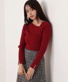 【プロポーション ボディドレッシング/PROPORTION BODY DRESSING】のアシメネックリブニット 25AW 人気、トレンドファッション・服の通販 founy(ファニー) ファッション Fashion レディースファッション Fashion for Women トップス・カットソー Cut & Sew Tops ニット Knit Tops & Sweaters 2025年 2025 2025-2026秋冬・A/W Autumn/Winter 2025–26 AW25–26 アシンメトリー Asymmetrical Style リブニット Rib Knit, Ribbed Knit thumbnail レッド|ID: prp329100004789256 ipo3291000000034870311