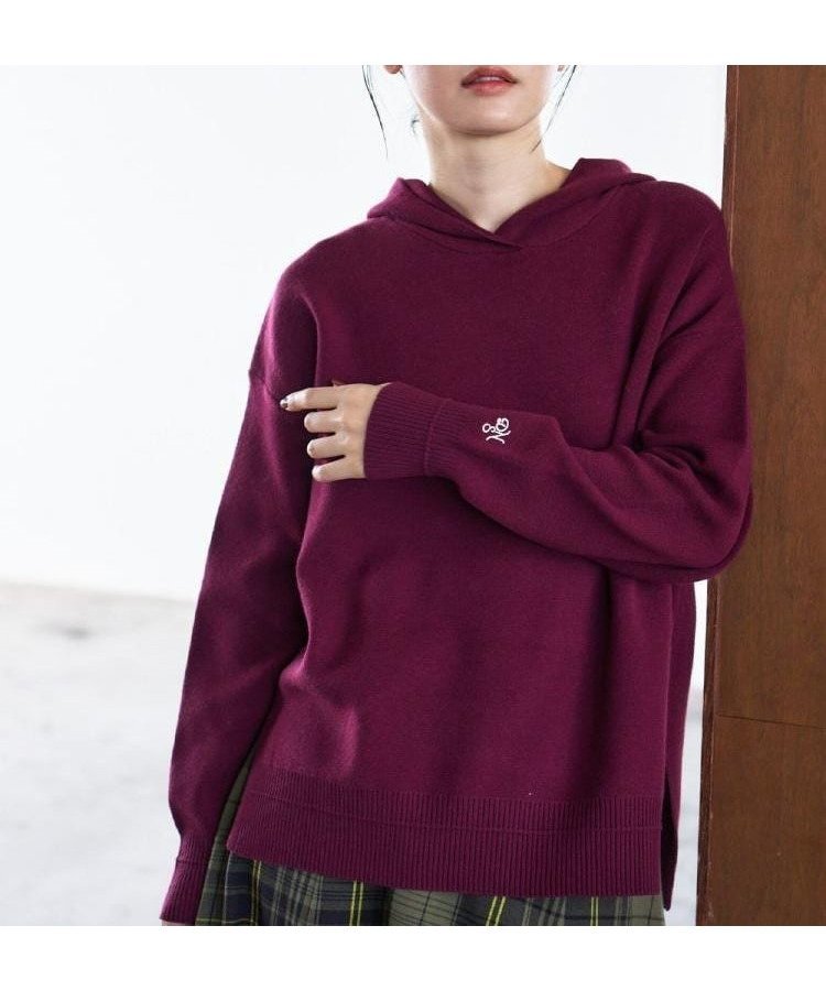 【デッサン/Dessin】の【洗える/体型カバー】ちょうどいいニットパーカ インテリア・キッズ・メンズ・レディースファッション・服の通販 founy(ファニー) 　ファッション　Fashion　レディースファッション　Fashion for Women　トップス・カットソー　Cut & Sew Tops　ニット　Knit Tops & Sweaters　レディースパーカー・カジュアルフーディー　Casual Hoodies & Sweatshirts　シンプル　Simple, Minimal　ジャカード／ジャガード　Jacquard, Woven Pattern　スウェット / スエット　Sweatshirt, Sweatwear　スマート　Smart, Elegant　スリット　Slit, Slit Detail　デニム　Denim, Jeans Material　パーカー　Hoodie, Parka　リラックス　Relax, Relaxed Fit　洗える　Machine Washable　ボルドー|ID: prp329100004789280 ipo3291000000034773856