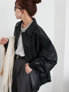 【ディスコート/Discoat】の【リバイバル】ヴィンテージPUレザージャケット《ユニセックス》 人気、トレンドファッション・服の通販 founy(ファニー) ファッション Fashion レディースファッション Fashion for Women アウター Coat / Outerwear Collection レディースジャケット・軽アウター Jackets おすすめ Recommended / Our Picks アンティーク Antique-Inspired インナー Innerwear コンパクト Compact, Small Size ジャケット Jacket, Outerwear スタンド Stand Collar, Upright Stand デニム Denim, Jeans Material フェイクレザー Faux Leather, PU Leather マニッシュ Mannish, Boyish ミックス Mix, Mixed Style ヴィンテージ Vintage Style thumbnail ブラック|ID: prp329100004789771 ipo3291000000034892631