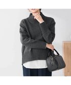 【アー ヴェー ヴェー/a.v.v】の【WEB限定】クロップドバックスリットニット ダークグレー|ID: prp329100004789772 ipo3291000000035256355