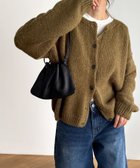 【キャナルジーン/CANAL JEAN】のEl mar アルパカ混クルーネックカーディガン 人気、トレンドファッション・服の通販 founy(ファニー) ファッション Fashion レディースファッション Fashion for Women トップス・カットソー Cut & Sew Tops カーディガン・羽織り Layered Style Cardigans おすすめ Recommended / Our Picks インナー Innerwear カーディガン Cardigan, Knitwear thumbnail カーキ|ID: prp329100004789773 ipo3291000000035020572