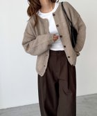【キャナルジーン/CANAL JEAN】のEl mar アルパカ混クルーネックカーディガン 人気、トレンドファッション・服の通販 founy(ファニー) ファッション Fashion レディースファッション Fashion for Women トップス・カットソー Cut & Sew Tops カーディガン・羽織り Layered Style Cardigans おすすめ Recommended / Our Picks インナー Innerwear カーディガン Cardigan, Knitwear thumbnail ベージュ|ID: prp329100004789773 ipo3291000000035020573