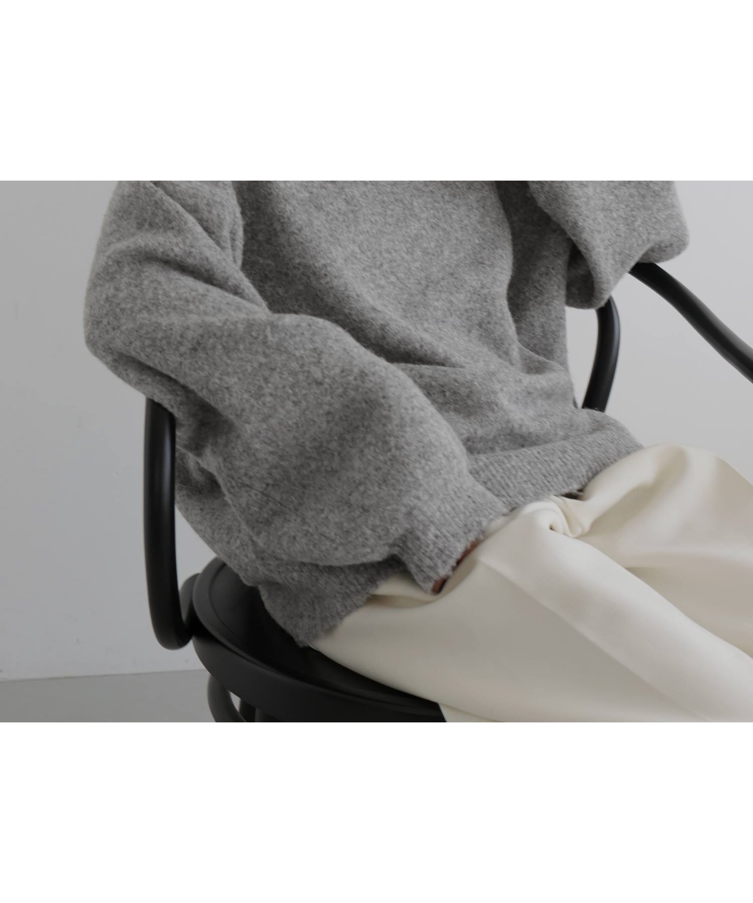 【ヘラム/hellam】のクルーネックカラーニットプルオーバー インテリア・キッズ・メンズ・レディースファッション・服の通販 founy(ファニー) 　ファッション　Fashion　レディースファッション　Fashion for Women　トップス・カットソー　Cut & Sew Tops　ニット　Knit Tops & Sweaters　カジュアルプルオーバー・ニットトップス　Pullovers & Knit Tops / Casual Pullovers　杢グレー|ID: prp329100004789780 ipo3291000000035001763