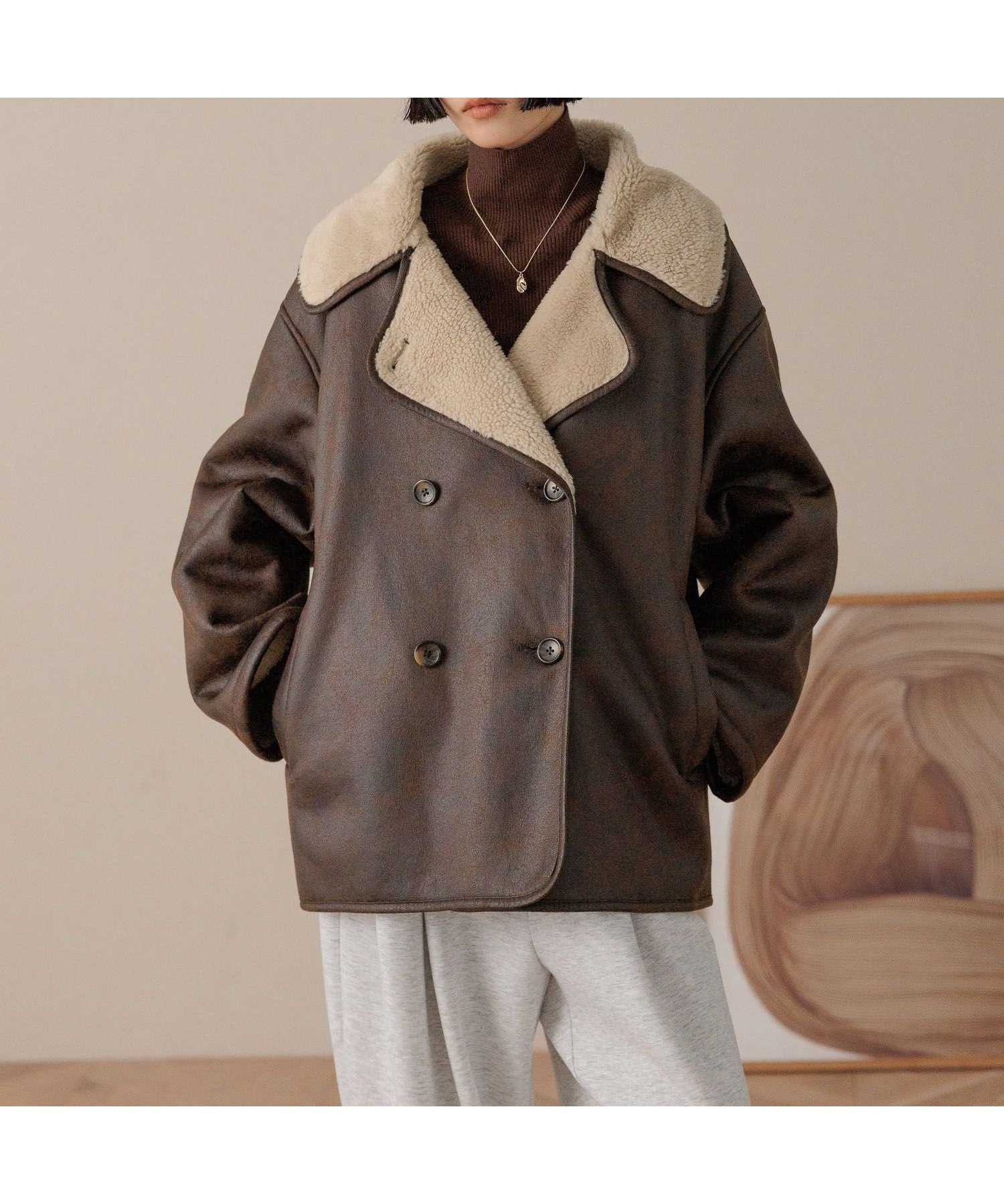 【ローリーズファーム/LOWRYS FARM】のムートンジャケット 人気、トレンドファッション・服の通販 founy(ファニー) 　ファッション　Fashion　レディースファッション　Fashion for Women　アウター　Coat / Outerwear Collection　レディースジャケット・軽アウター　Jackets　おすすめ　Recommended / Our Picks　スウェット / スエット　Sweatshirt, Sweatwear　ビンテージ　Vintage, Retro Style　フェイクレザー　Faux Leather, PU Leather　フェミニン　Feminine, Girly　ムートン　Shearling, Mouton　冬　Winter / This Winter　 other-1|ID: prp329100004789781 ipo3291000000034894312