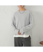 【コムサイズム/COMME CA ISM】の【セットアイテム】ボトルネックカットソー+タンクトップ 人気、トレンドファッション・服の通販 founy(ファニー) ファッション Fashion レディースファッション Fashion for Women トップス・カットソー Cut & Sew Tops カットソー・ベーシックTシャツ Cut-and-Sewn Tops / Stretch Tees & Basics インナー Innerwear スリット Slit, Slit Detail タンク Tank Top, Sleeveless Top ヘムライン Hemline, Bottom Cut ボトルネック Bottle Neck, Mock Neck ラウンド Round, Round Neck エレガント 上品 Elegant 長袖 Long Sleeve, Full Sleeve thumbnail グレー|ID: prp329100004789782 ipo3291000000034880252