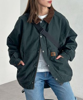 【シーピーシーエム/CPCM】の襟コーデュロイワークジャケット 人気、トレンドファッション・服の通販 founy(ファニー) ファッション Fashion レディースファッション Fashion for Women アウター Coat / Outerwear Collection レディースジャケット・軽アウター Jackets ヴィンテージ Vintage Style ジャケット Jacket, Outerwear デニム Denim, Jeans Material 定番 Standard, Basic Item ワーク Workwear, Utility Style |ID:prp329100004789783