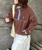 【シーピーシーエム/CPCM】の【U.S. POLO ASSN.】フリースプルオーバー 人気、トレンドファッション・服の通販 founy(ファニー) ファッション Fashion レディースファッション Fashion for Women トップス・カットソー Cut & Sew Tops カジュアルプルオーバー・ニットトップス Pullovers & Knit Tops / Casual Pullovers イタリア Italy 秋 Autumn 腕時計 Wristwatch コレクション Collection, Seasonal Line デニム Denim, Jeans Material ドローコード Drawcord, Drawstring Cord ポケット Pocket, Pocket Detail ミックス Mix, Mixed Style メンズ Men's, Menswear リラックス Relax, Relaxed Fit ロング Long, Long-Length thumbnail ブラウン|ID: prp329100004789813 ipo3291000000034759197