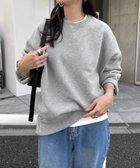 【アンドミー/andme】の裏起毛 ボリューム 長袖 スウェット トップス 杢グレー|ID: prp329100004789817 ipo3291000000034759220