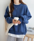 【アンドミー/andme】の裏起毛 ボリューム 長袖 スウェット トップス ネイビーブルー|ID: prp329100004789817 ipo3291000000034759226