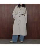 【ヘラム/hellam】のモッサ ベルト付きロングコート オートミール|ID: prp329100004789818 ipo3291000000034759219