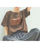 【ラコレ/LAKOLE】の箔プリントアソートロゴT 人気、トレンドファッション・服の通販 founy(ファニー) ファッション Fashion レディースファッション Fashion for Women おすすめ Recommended / Our Picks インナー Innerwear フロント Front, Front Design プリント Print, Printed Pattern ボトム Bottoms, Lower Wear 羽織 Haori, Light Jacket thumbnail ブラウン|ID: prp329100004789824 ipo3291000000034759263