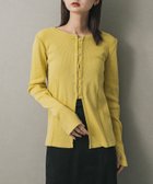 【センスオブプレイス/SENSE OF PLACE by URBAN RESEARCH】のフロントボタンリブトップ 人気、トレンドファッション・服の通販 founy(ファニー) ファッション Fashion レディースファッション Fashion for Women 2025年 2025 2025-2026秋冬・A/W Autumn/Winter 2025–26 AW25–26 冬 Winter / This Winter カーディガン Cardigan, Knitwear シンプル Simple, Minimal デコルテ Décolleté, Neckline フロント Front, Front Design A/W・秋冬 Autumn/Winter thumbnail YELLOW|ID: prp329100004789838 ipo3291000000035204632