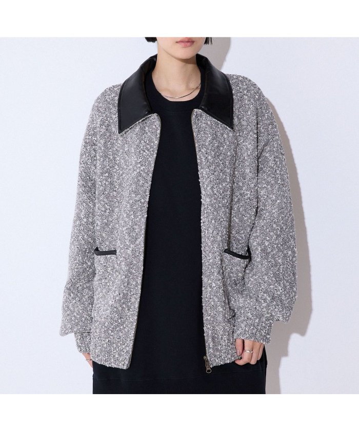 【ジーナシス/JEANASiS】のツイーディニットジャケット インテリア・キッズ・メンズ・レディースファッション・服の通販 founy(ファニー) https://founy.com/ ファッション Fashion レディースファッション Fashion for Women アウター Coat / Outerwear Collection レディースジャケット・軽アウター Jackets おすすめ Recommended / Our Picks インナー Innerwear カーディガン Cardigan, Knitwear ショート Short, Short Length デニム Denim, Jeans Material フェイクレザー Faux Leather, PU Leather フレア Flare, Flared ボトム Bottoms, Lower Wear ポケット Pocket, Pocket Detail ワイド Wide, Wide Fit 冬 Winter / This Winter 秋 Autumn |ID: prp329100004789853 ipo3291000000034759420