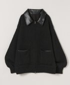 【ジーナシス/JEANASiS】のツイーディニットジャケット ブラック|ID: prp329100004789853 ipo3291000000034759425