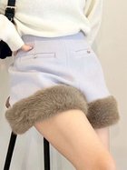 【リリーブラウン/Lily Brown】の裾ファーパネルショートパンツ 人気、トレンドファッション・服の通販 founy(ファニー) ファッション Fashion レディースファッション Fashion for Women パンツ Pants & Trousers ショートパンツ・ハーフパンツ High-Waisted & Relaxed Shorts インナー Innerwear クラシカル Classical, Vintage-Inspired ショート Short, Short Length スマート Smart, Elegant 人気 Popular, Best Seller フェミニン Feminine, Girly thumbnail LBLU[081]|ID: prp329100004789870 ipo3291000000034759476