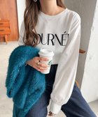 【アンドミー/andme】のフロッキー ロゴプリント ボリューム袖 長袖Tシャツ オフホワイト|ID: prp329100004789875 ipo3291000000034759494