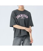 【ビームス ハート/BEAMS HEART】のフロッキー カレッジロゴ Tシャツ BLACK×PINK|ID: prp329100004789880 ipo3291000000034798699