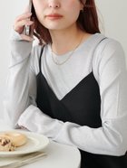 【ディスコート/Discoat】のラメロングスリーブ シルバー|ID: prp329100004789889 ipo3291000000034759566