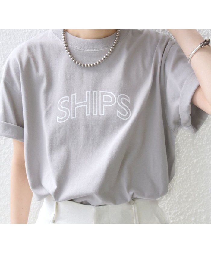 【シップス フォー ウィメン/SHIPS】の【WEB限定】 SHIPS ラウンド プリント ロゴ TEE インテリア・キッズ・メンズ・レディースファッション・服の通販 founy(ファニー) https://founy.com/ ファッション Fashion レディースファッション Fashion for Women インナー Innerwear カーディガン Cardigan, Knitwear シルバー Silver, Metallic Silver シンプル Simple, Minimal デニム Denim, Jeans Material プリント Print, Printed Pattern ベーシック Basic, Essential ラウンド Round, Round Neck リネン Linen, Linen Fabric おすすめ Recommended / Our Picks 夏 Summer 2025年 2025 2025春夏・S/S Spring/Summer 2025 SS25 |ID: prp329100004789923 ipo3291000000034759708