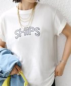 【シップス フォー ウィメン/SHIPS】の【WEB限定】 SHIPS ラウンド プリント ロゴ TEE ライトホワイト|ID: prp329100004789923 ipo3291000000034759713