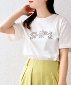 【シップス フォー ウィメン/SHIPS】の【WEB限定】 SHIPS ラウンド プリント ロゴ TEE ホワイト系|ID: prp329100004789923 ipo3291000000034759715