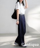 【アンティカ/antiqua】のantiqua アンティカ ワイド デニム レディース ボトムス パンツ PL-00009 人気、トレンドファッション・服の通販 founy(ファニー) ファッション Fashion レディースファッション Fashion for Women パンツ Pants & Trousers ストレート Straight, Straight Cut ツイル Twist, Twisted Detail デニム Denim, Jeans Material 定番 Standard, Basic Item パッチ Patch, Appliqué フィット Fit, Slim Fit フロント Front, Front Design ポケット Pocket, Pocket Detail ルーズ Loose, Oversized ワイド Wide, Wide Fit thumbnail 20 ノンウォッシュ|ID: prp329100004789933 ipo3291000000034986195